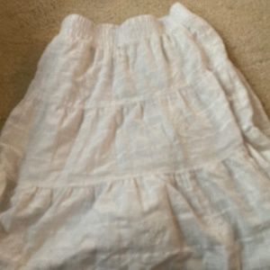 girls white skirt